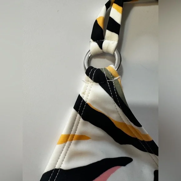 NWT Salt + Cove WHITE MULTI Seeing Stripes Bikini Top - Picture 4 of 5
